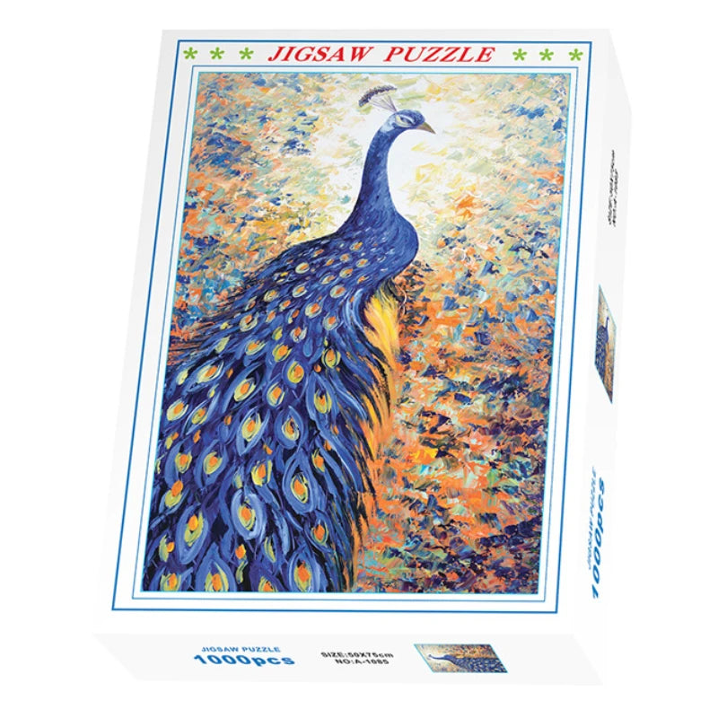 75*50cm 1000PCS Paper Jigsaw Puzzle Landscape Famous Painting Puzzle Character Series Series Home Decaoration Gift