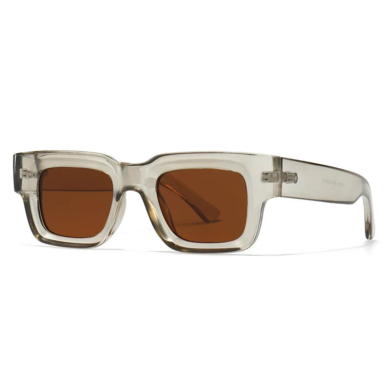 JNPCXI New Vintage Square Women Polarized Sunglasses Olive Green Fashion Men Outdoor Shades UV400