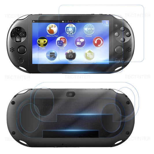 Screen Protector Sony PS Vita 1000/2000, Front Tempered Glass + Back Clear Film