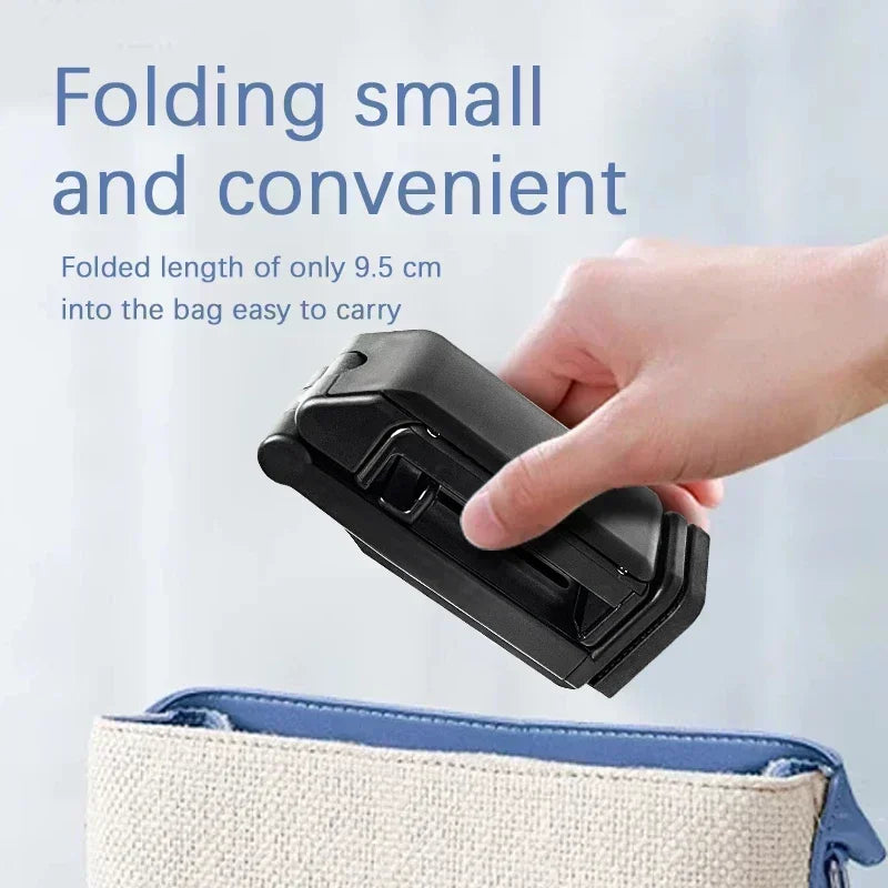 Airplane Phone Holder Portable Travel Stand Desk Flight Foldable Adjustable Rotatable Selfie Holding Train Seat Stand Support