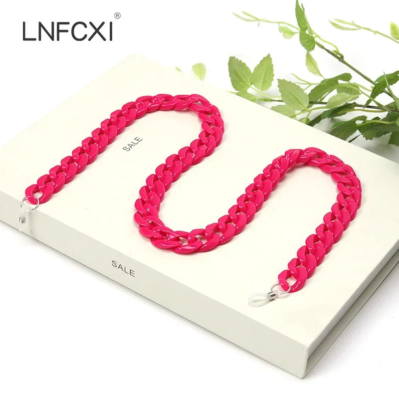JNPCXI Fashion Acrylic Sunglasses Chains Lanyard Women Men Anti-slip Reading Glasses Chain Cord Neck Strap Rope Fast Shipping