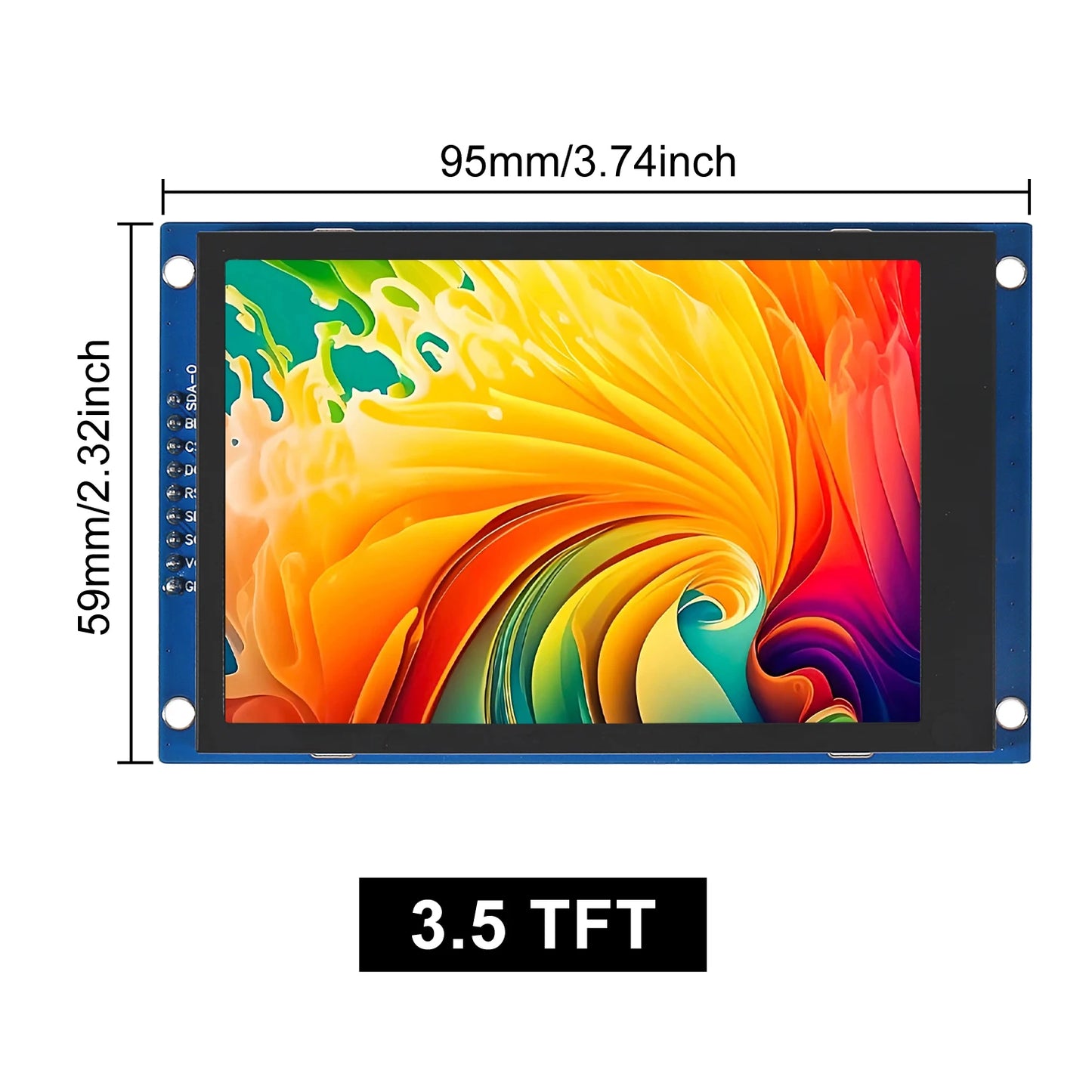 3.5 inch 480X320 TFT Touch Screen Module LCD Display Shield 480x320 Touch Screen TFT LCD SPI Display Panel for Arduino R3