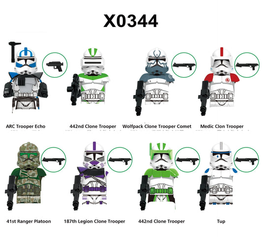 21st Nova Corps Minifigures Star Wars Army Pack Purple Clone Troopers M24