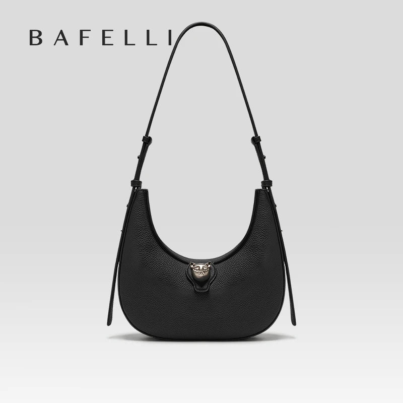 BAFELLI NEW WOMEN HANDBAG CAT SERIES LEATHER LUXURY BAG FASHION RETRO SHOULDER