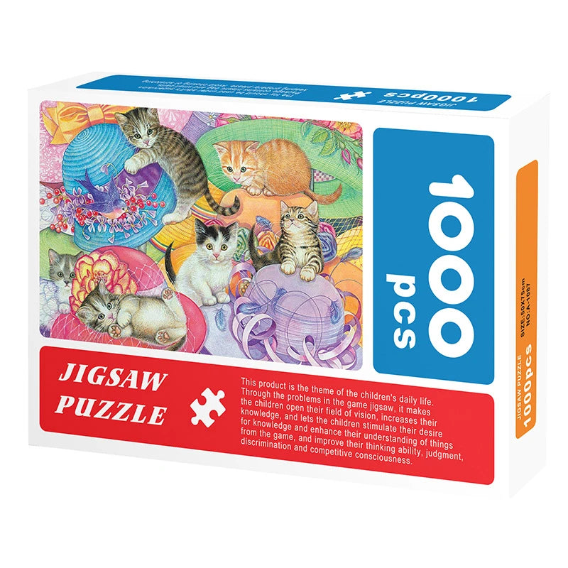 75*50cm 1000PCS Paper Jigsaw Puzzle Landscape Famous Painting Puzzle Character Series Series Home Decaoration Gift