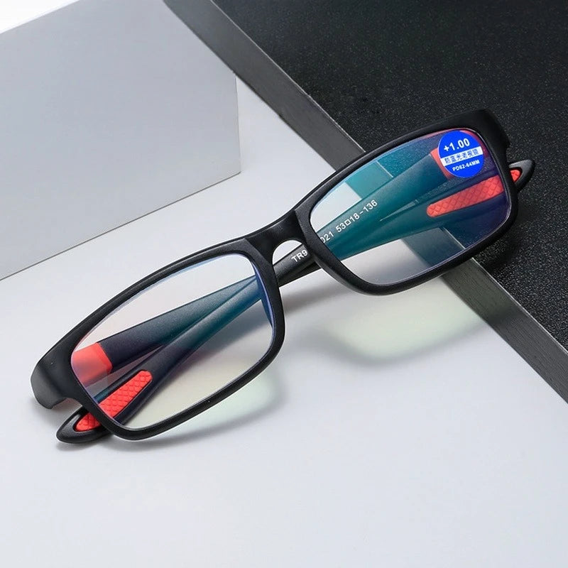 Anti-blue Light TR90 Reading Glasses for Women Men's Classic Presbyopia Glasses Farsightedness Ultralight Glasses +1.0 To +4.0