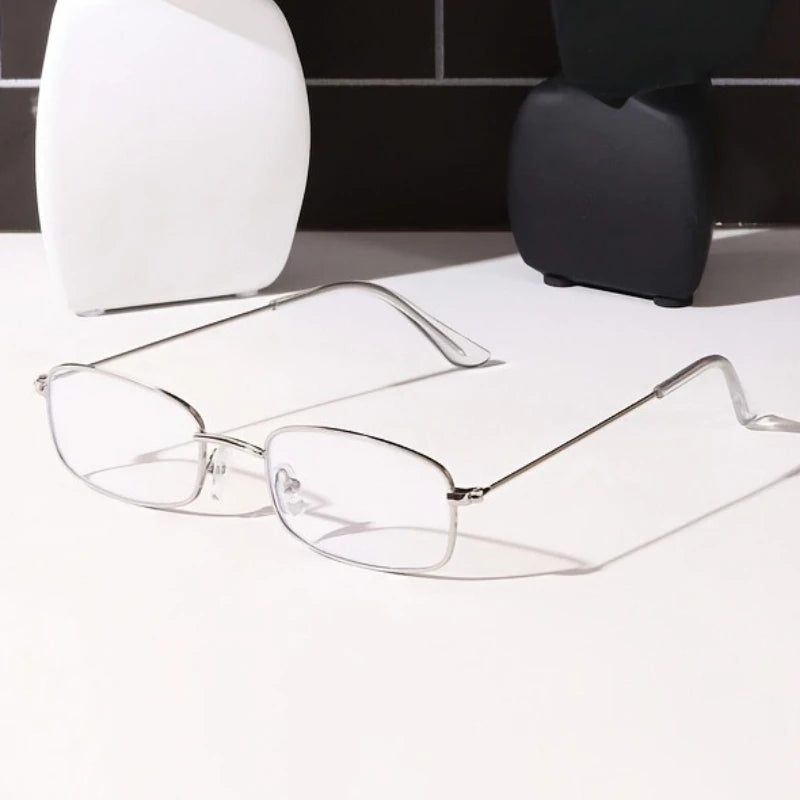 2PCS New Retro Square Small Frame Glasses Frame for Women's Anti Blue Light Glasses New Fashion Y2K Style Eyeglasses Frame