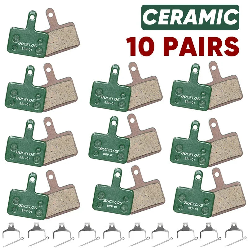 BUCKLOS MTB Bicycle Disc Brake Pads for Shimano B01S B03S B05S MT200 XOD E-bike Ceramic Bike Hydraulic Disc Brake Cycling Parts