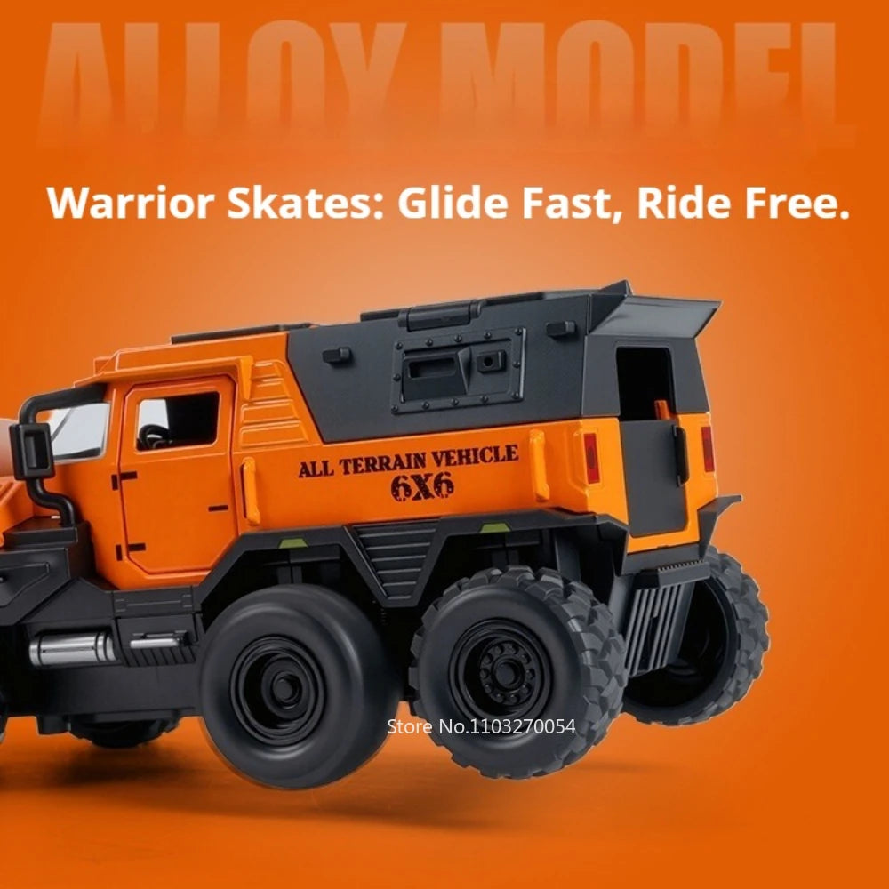 1:32 Conqueror Dongfeng Mengshi Car Model Alloy Diecast Toys Doors Opened Rubber Tire Pull Back Vehices for Friend Holiday Gifts