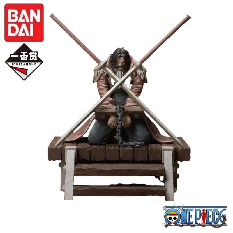 Special OfferIn Stock 100% Original Bandai Ichiban Kuji One Piece Gol D. Roger Shanks Garage Ornaments Anime Figures Mol ToysFig