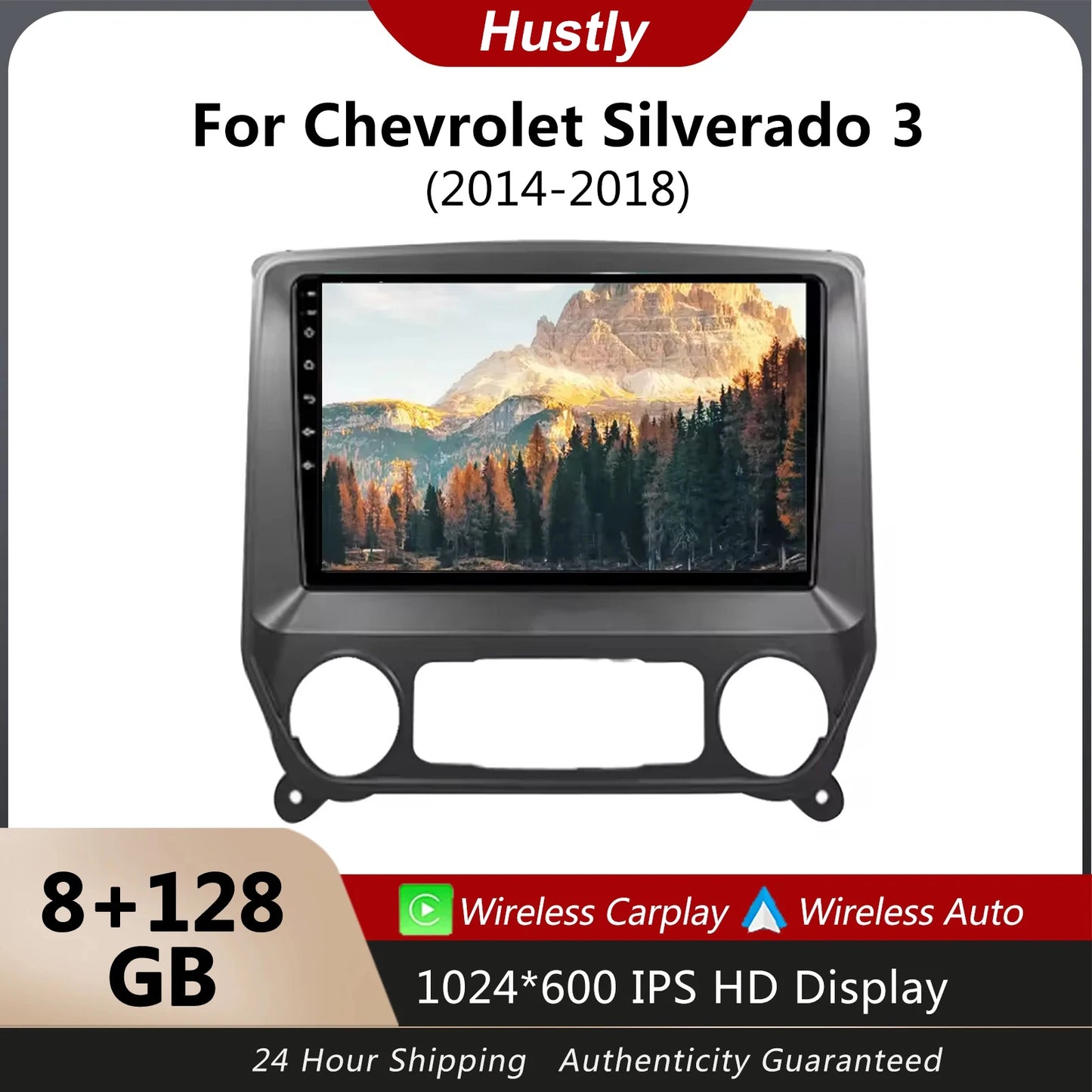 Carplay Android Radio For Chevrolet Silverado 3 GMTK2 2014-2018 Car Stereo Radio Car Multimedia Video Player GPS/Car Pla