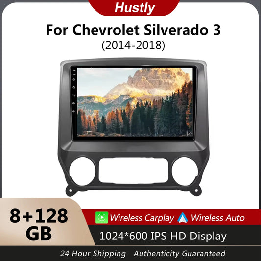 Carplay Android Radio For Chevrolet Silverado 3 GMTK2 2014-2018 Car Stereo Radio Car Multimedia Video Player GPS/Car Pla
