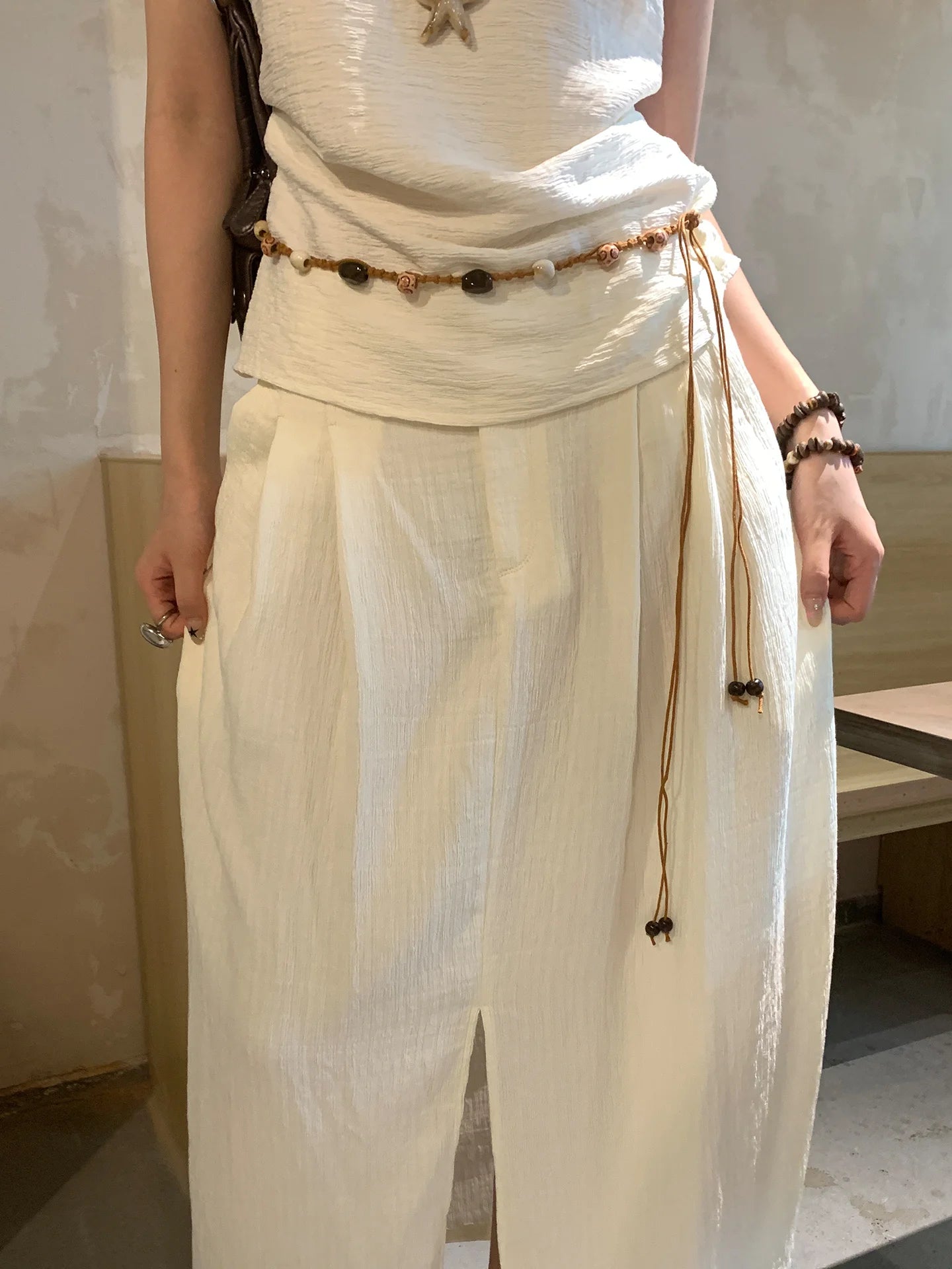 Ethnic Style Woven Beaded Waist Rope For Women With A Dress To Decorate The Summer Bohemian Belt And Waist Chain To Cinch