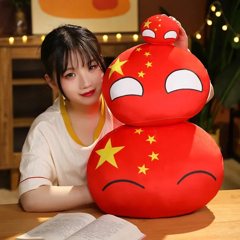 Country Ball Toys Plush Polandball Hand Warmer Pillow Countryball USSR USA FRANCE RUSSIA UK JAPAN GERMANY ITALY Decor