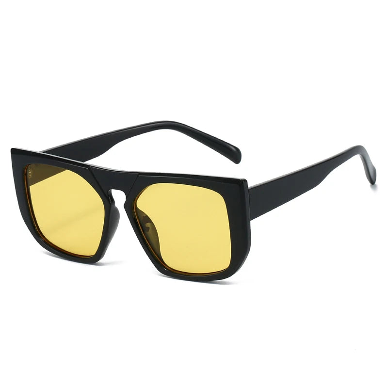 JNPCXI New Fashion Square Sunglasses Women Retro Leopard Green Shades Men Trending Sun Glasses UV400