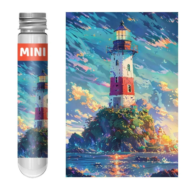 150PCS Mini Test Tube Jigsaw Puzzles for Adults Decompression Toy Fridget Puzzle Game Family Decoration Educational Toys