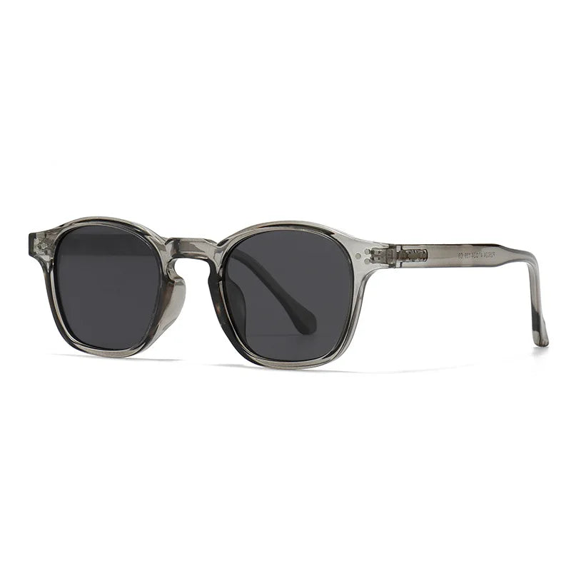 JNPCXI Polarized Vintage Rivets Polygon Round Women Sunglasses Fashion Men Shades UV400