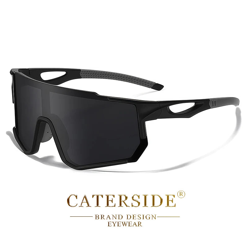 CATERSIDE 1/2/3PCS  Men Polarized Sunglasses Skiing Glasses Women Cycling Sports Outdoor Activities UV400 Protection