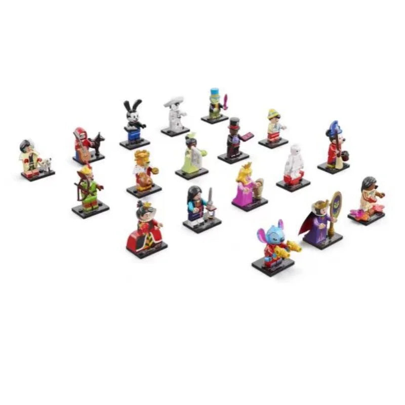 MINISO 18 Minifigures Bricks 100th Anniversary Series Building Blocks Model Toys