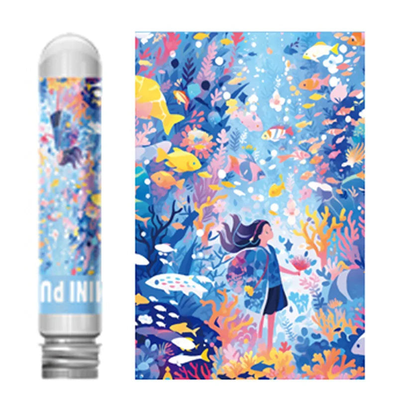 150pcs Mini Puzzle Adult Edition High Difficulty Super Difficult 150 Pieces Pocket Test Tube Advanced Puzzle Adult Puzzle Jigsaw