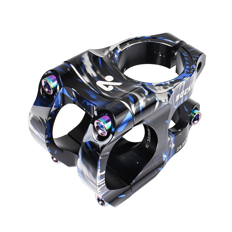 BUCKLOS Ultralight Bicycle Short Stem High Strength DH/AM/XC MTB Mountain Bike Aluminum Alloy CNC Stem 31.8×28.6MM Cycling Power