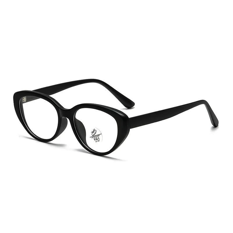 Retro Sweet Cool Spice Millennium Y2K Cat Eye  Frame Anti Blue Light Glasses for Women Black Frame European American Eyeglasses