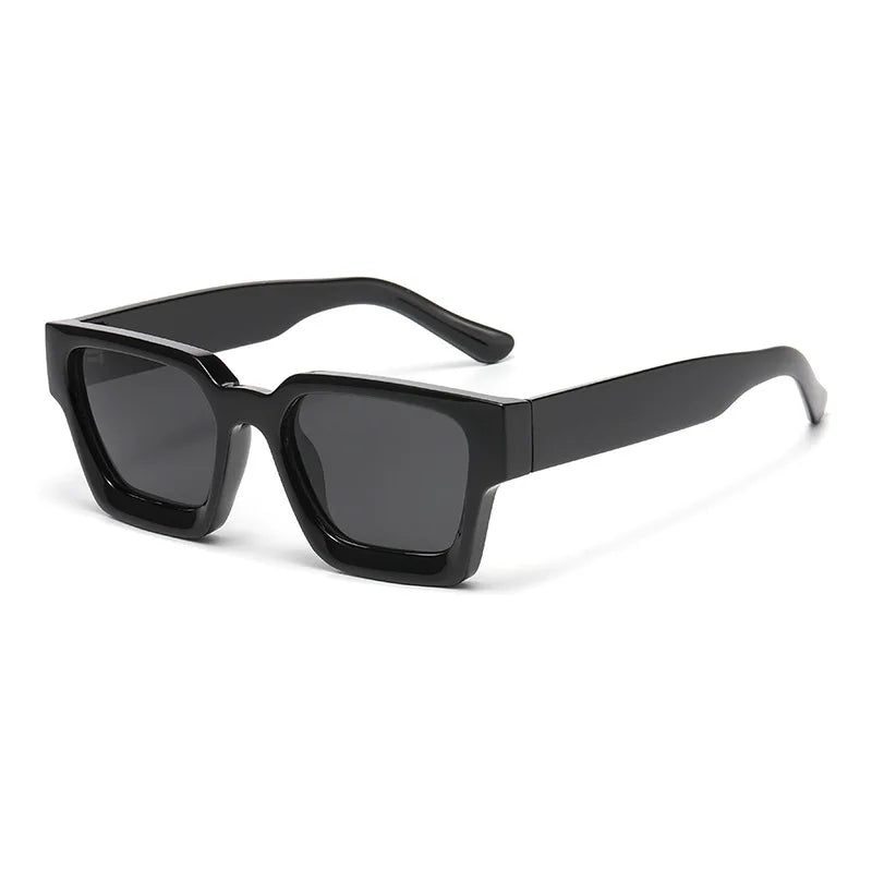JNPCXI New Color Ins Popular Women Square Sunglasses Retro Men Tinted Leg Shades UV400