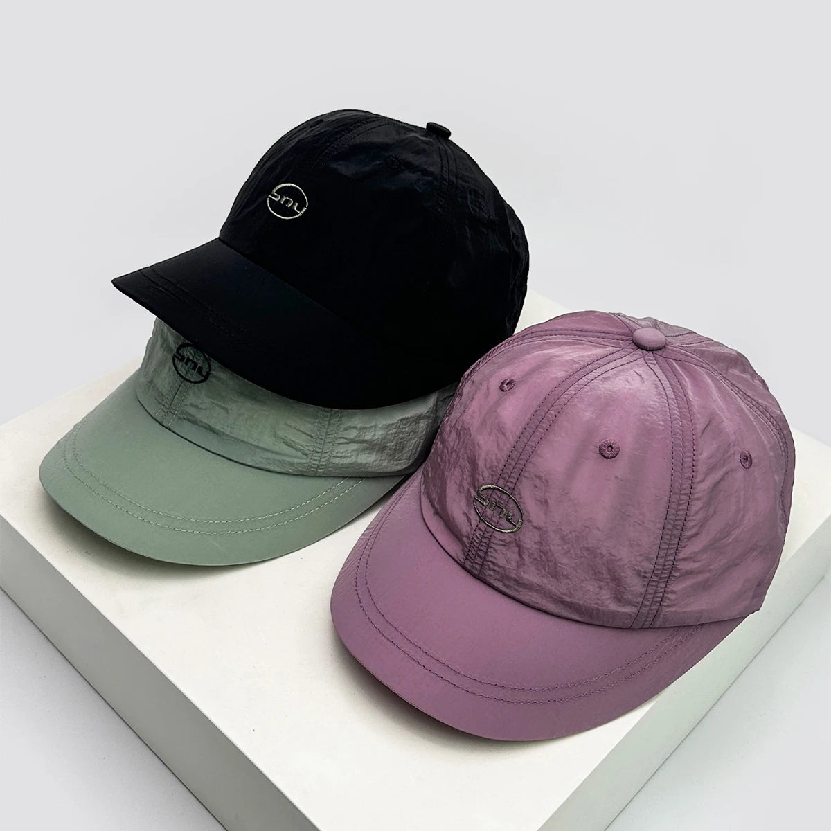 New Unisex Quick Drying Embroidered Letters Baseball Hats Breathable Simple Sunshade Wide Eave Peaked Caps Versatile Outdoor ins