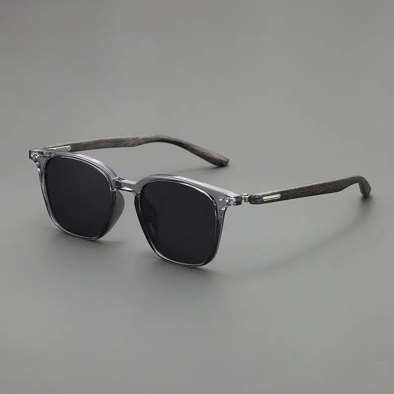 Tortoiseshell Wood Grain Frame Sunglasses for Women Summer Sun Protection High-End Driving Style  Glasses for Men