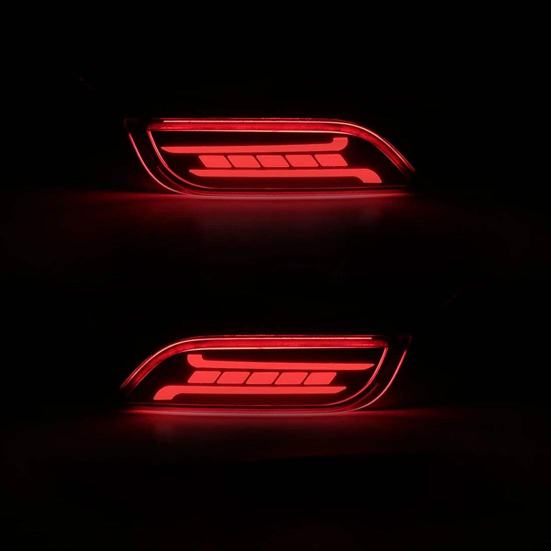 For Subaru Impreza WRX STi XV Crosstrek LED Rear Bumper Reflector Lights Warning Brake Dynamic Turn Signal Car Accessories 12V