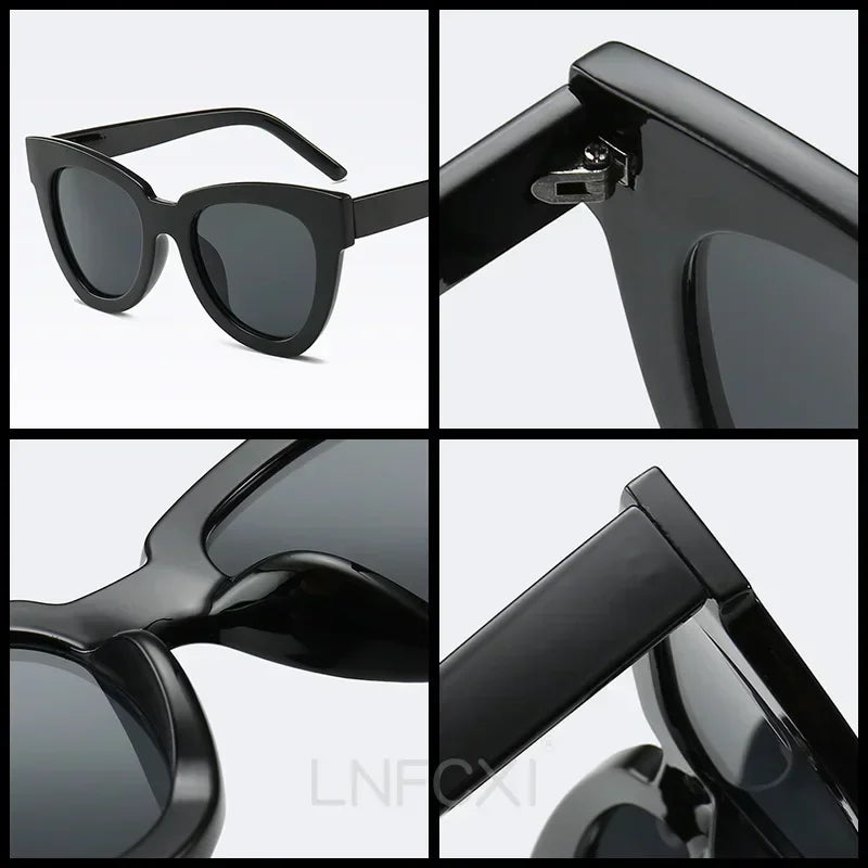 JNPCXI Fashion Cat Eye Sunglasses Men Luxury Brand Designer Vintage Women Sun Glasses Gafas De Sol Uv400