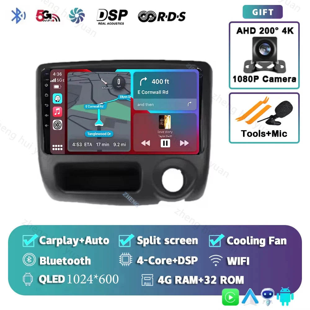 Android 14 For Toyota Vitz Yaris Echo 1999-2005 Carplay Auto Car Radio Multimedia Video Player Navigation GPS No 2Din 2 Din DVD
