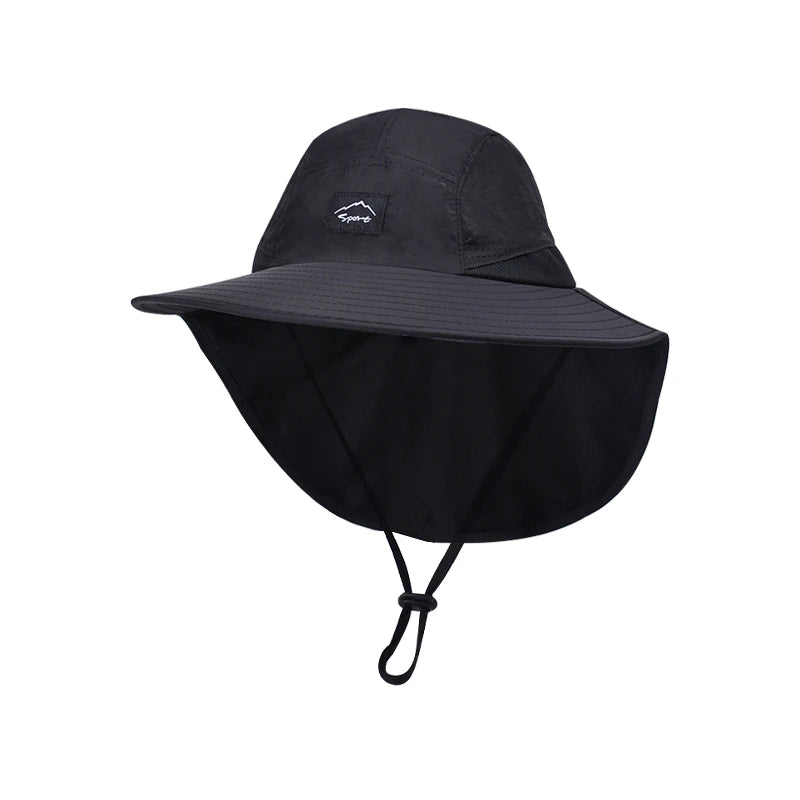 Xinbaoguan 100% Nylon 1136 Summer Big brim Shawl Sun Protection Hat Outdoor Fishing Hat Male and Female Sun Protection Hat
