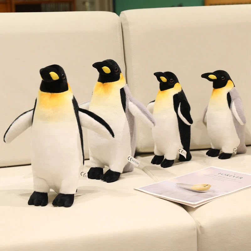 Cute  Chubby Polar Penguin Plush Toy Stuffed Fullfil Soft Real Life Animal Doll Home Decoration Birthday Gifts Emperor Penguin