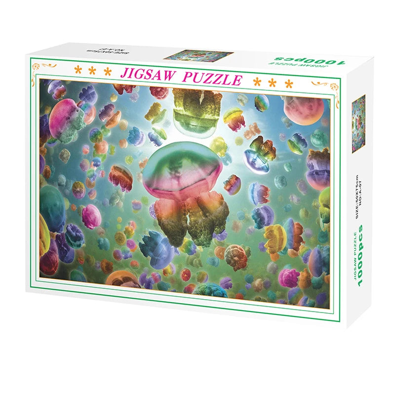 75*50cm 1000PCS Paper Jigsaw Puzzle Landscape Famous Painting Puzzle Character Series Series Home Decaoration Gift