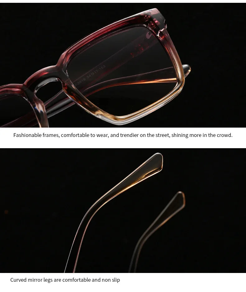 JNPCXI New Fashion Square Sunglasses Retro High Quality Men Trending Sun Glasses Women Black Gradient Shades UV400 Eyewear