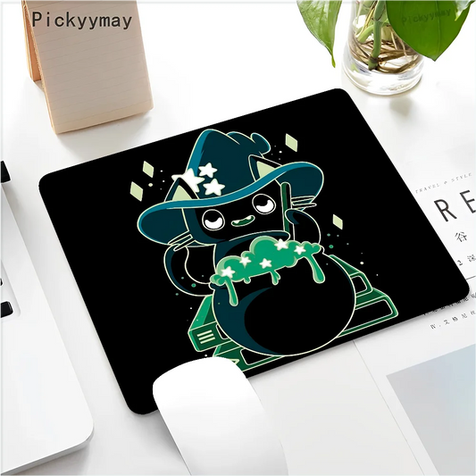 Funny Black Cat Mouse pad PC Desk Mat Table Big Mouse Pad PC Non-slip Rug z30
