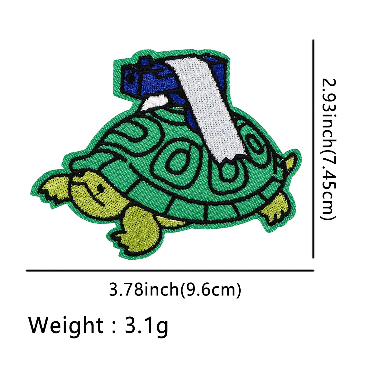 Cartoon Turtle Patches For Clothing Funny Hippo Patches Cute Animal Duck Patch Iron on Embroidery Patches on Clothes Stickers