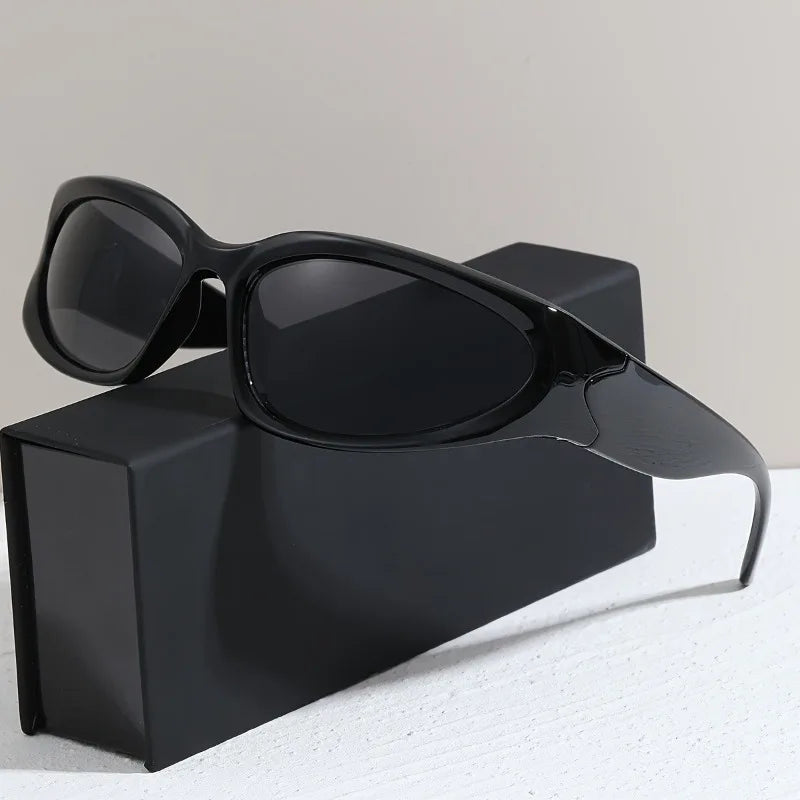 Cyberpunk Futuristic Fashion Glasses Tinted Lenses for Street Fashion Festive Events Unisex Men Women Festival Gear Edgy Style