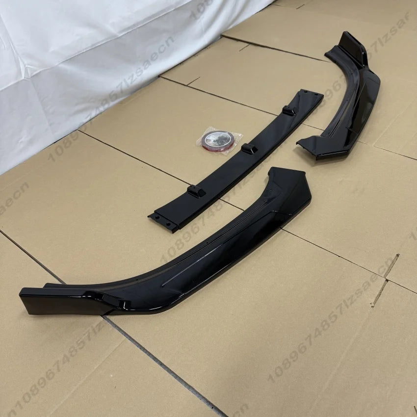 For Volkswagen Golf 6 MK6 R R20 2008-2013 Sports Style Front Bumper Lip Spoiler Diffuser Splitter Body Kits Tuning Gloss Black