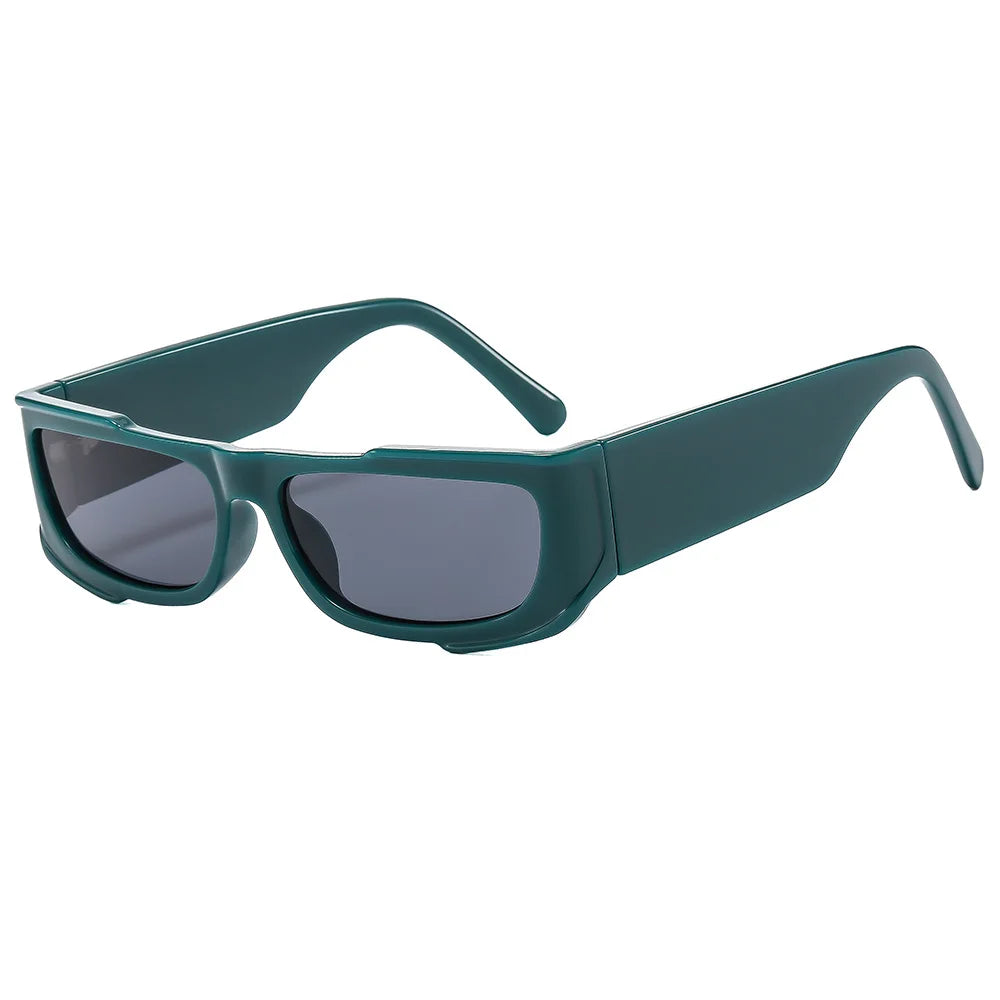 JNPCXI Fashion Rectangle Purple Double Color Women Sunglasses Retro Gradient Shades UV400 Men Trending Sun Glasses