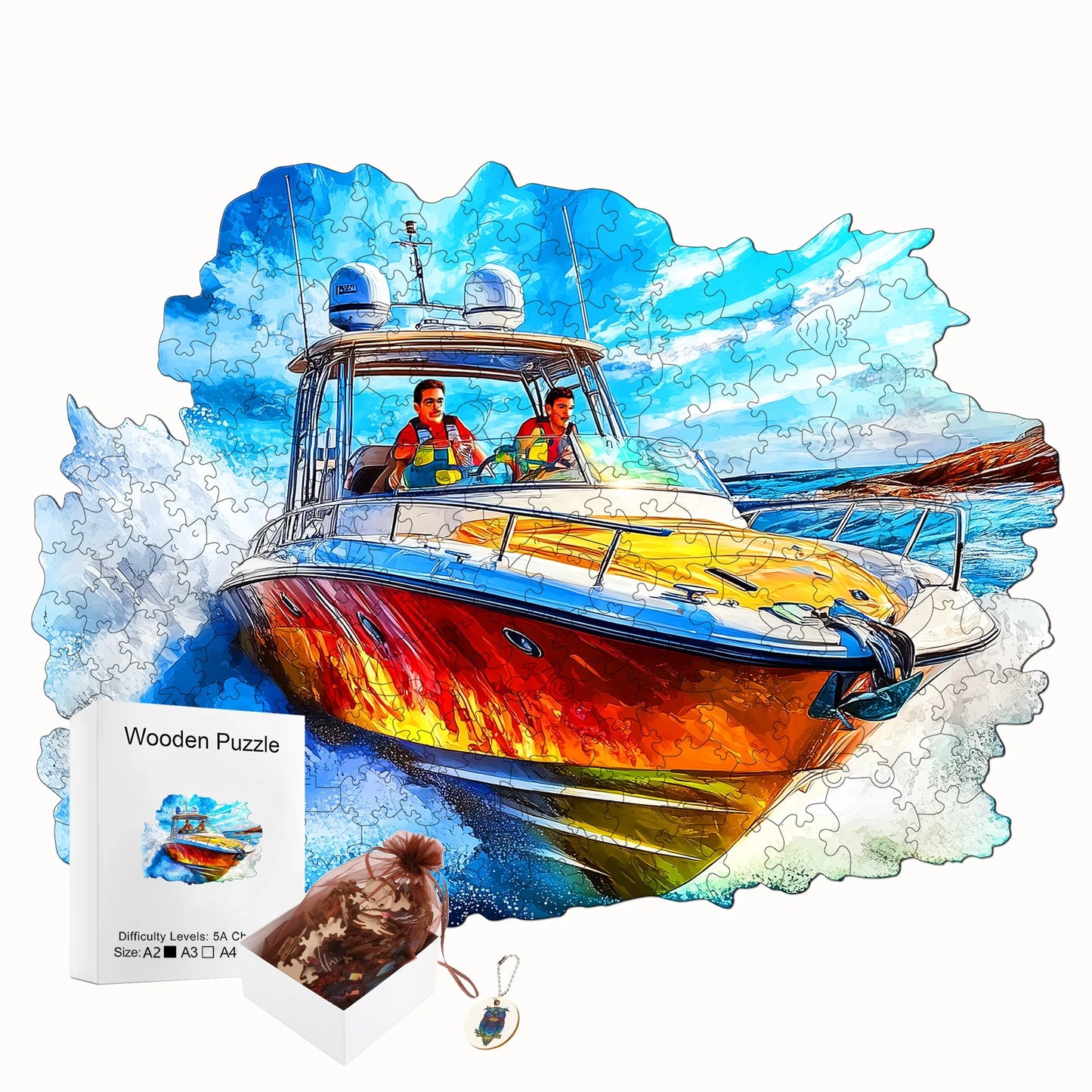 Exquisite Unique Wooden Jigsaw Puzzle Home Wood Decor Christmas and Halloween Gift Toy for Teen and Kid
