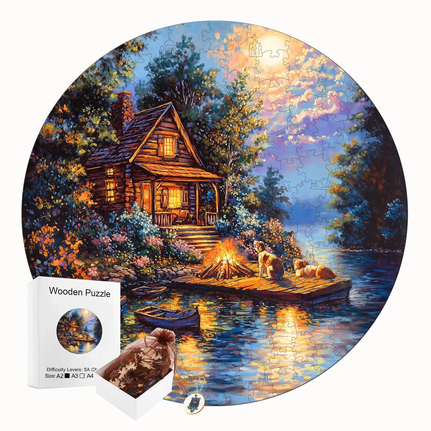 Human Candy Scenery Wooden Jigsaw Puzzle Wood Decor Painting Christmas and Halloween Gift Toy For Teen And Kid