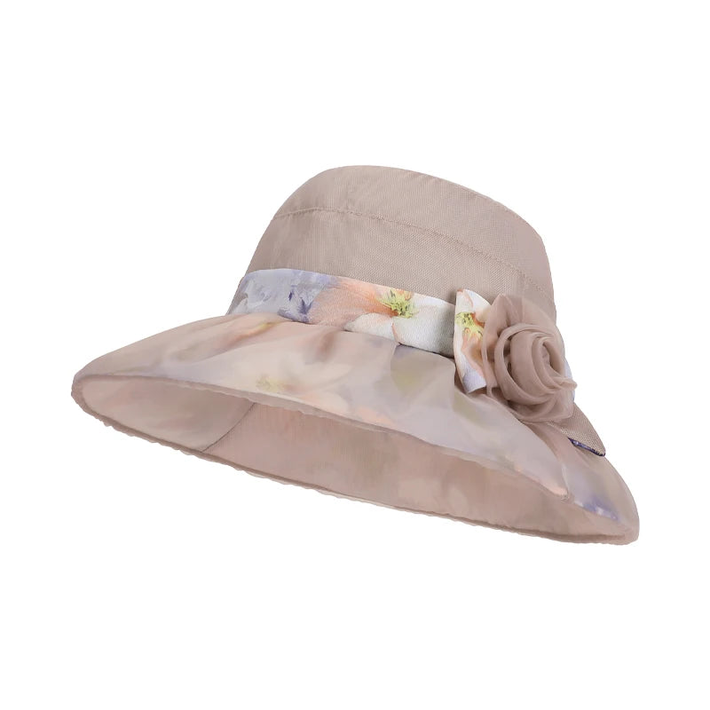 6185-New summer women's outdoor fashionable stylish mom's sun protectionhatwithmeshfabric,breathablelargebrim, fishermanstylehat
