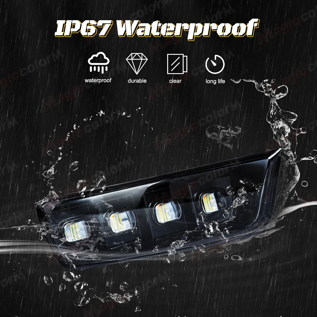 For Toyota 4Runner 4 Runner 2003 2004 2005 Led DRL Daytime Running Lights Fog Lamp Dynamic Turn Signal Daylights Car Accessories