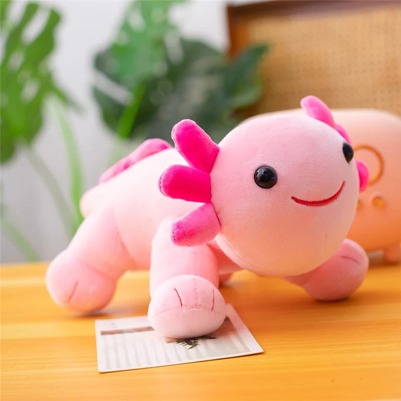 30cm Cute Cartoon Salamander Doll Axolotl Plush Toy Stuffed Animal Pillow Doll Baby Kids Birthday Gift