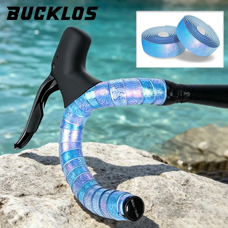 BUCKLOS  Ultralight Bicycle Handlebar Tape Anti-slip PU Wear-resistant Road Bike Bar Wrap Belts Soft EVA Cycling Handle Tapes