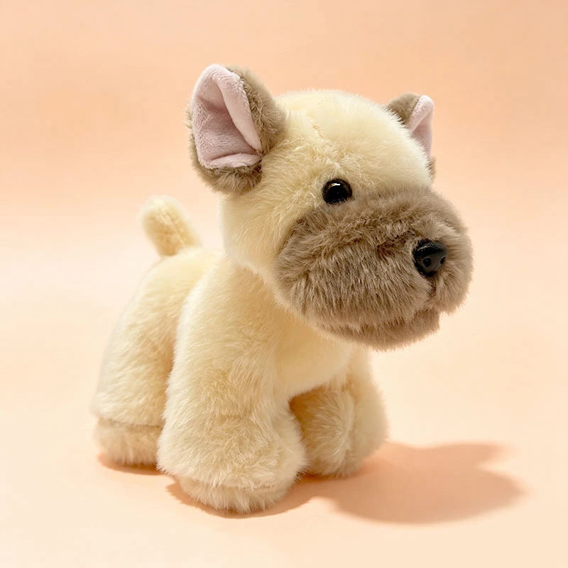 Cute Birthday Gift Pet Dog Plush Toys Cute Fluffy Corgi Schnauzer Shiba Inu Poodle Bulldog Hunting Dog Doll Office Desktop Decor