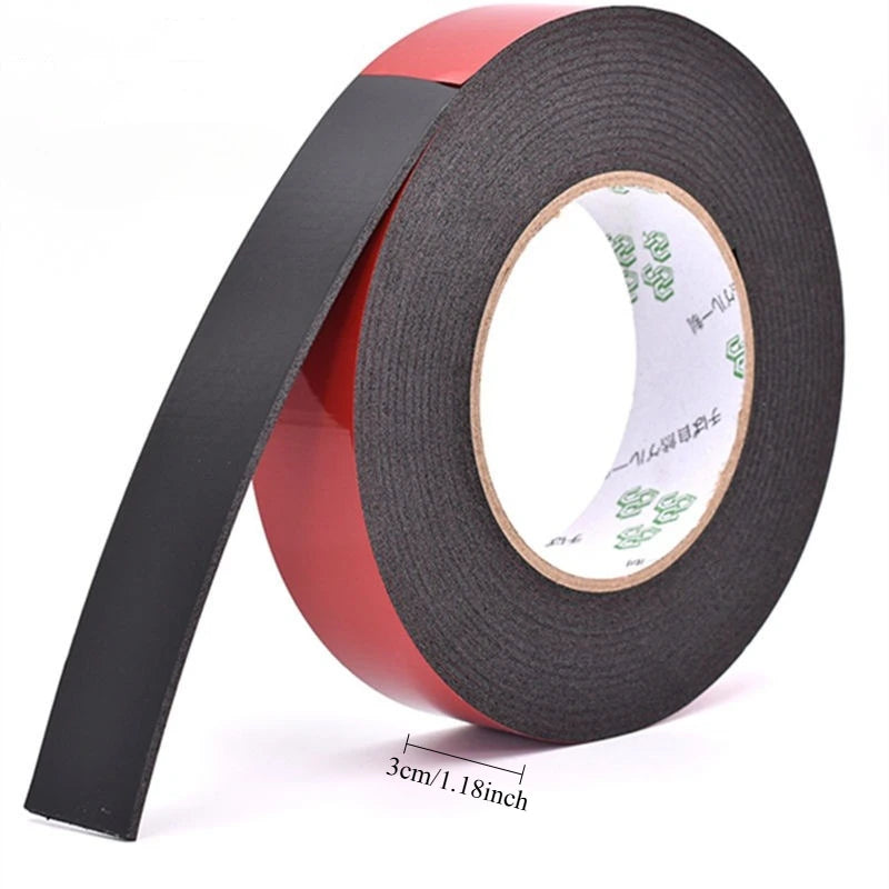 1roll 10m Super Strong Double Sided Adhesive Foam Tape, Mounting Fixing Pad Sticky Tape