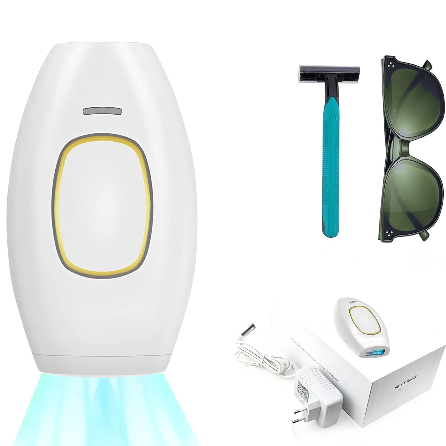 Laser Hair Removal Unlimited Flash Ice-cooling IPL Device, Long-Lasting Results